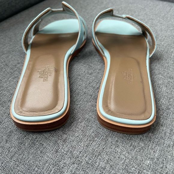 Hermes Oran Rare Baby Blue Sandals size 40 - Picture 3 of 16